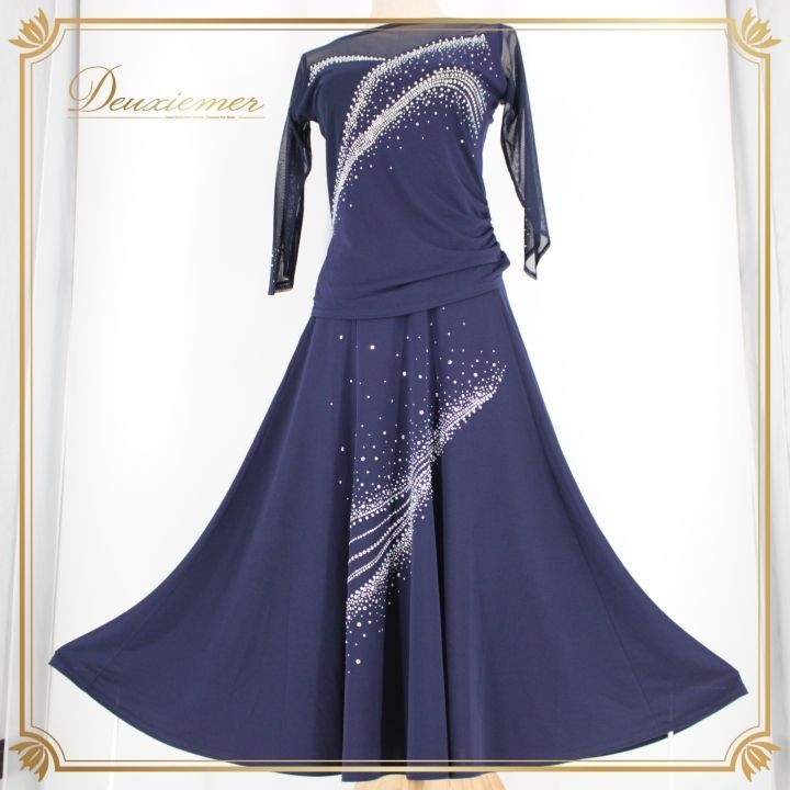 社交ダンス 衣装 スタンダード 上下セット ツーピース レッスンウェア