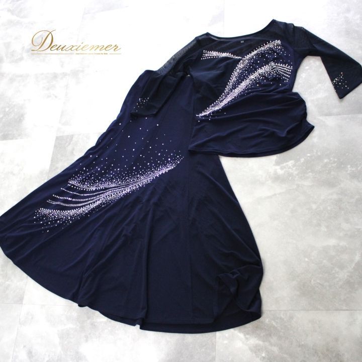 社交ダンス 衣装 スタンダード 上下セット ツーピース レッスンウェア