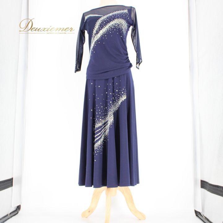 社交ダンス 衣装 スタンダード 上下セット ツーピース レッスンウェア