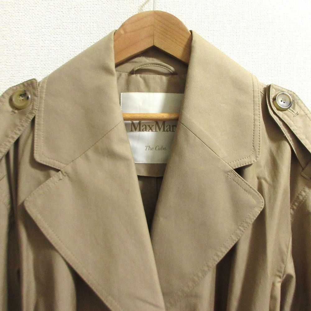 美品 23SS Max Mara The Cube マックスマーラ シングル トレンチコート