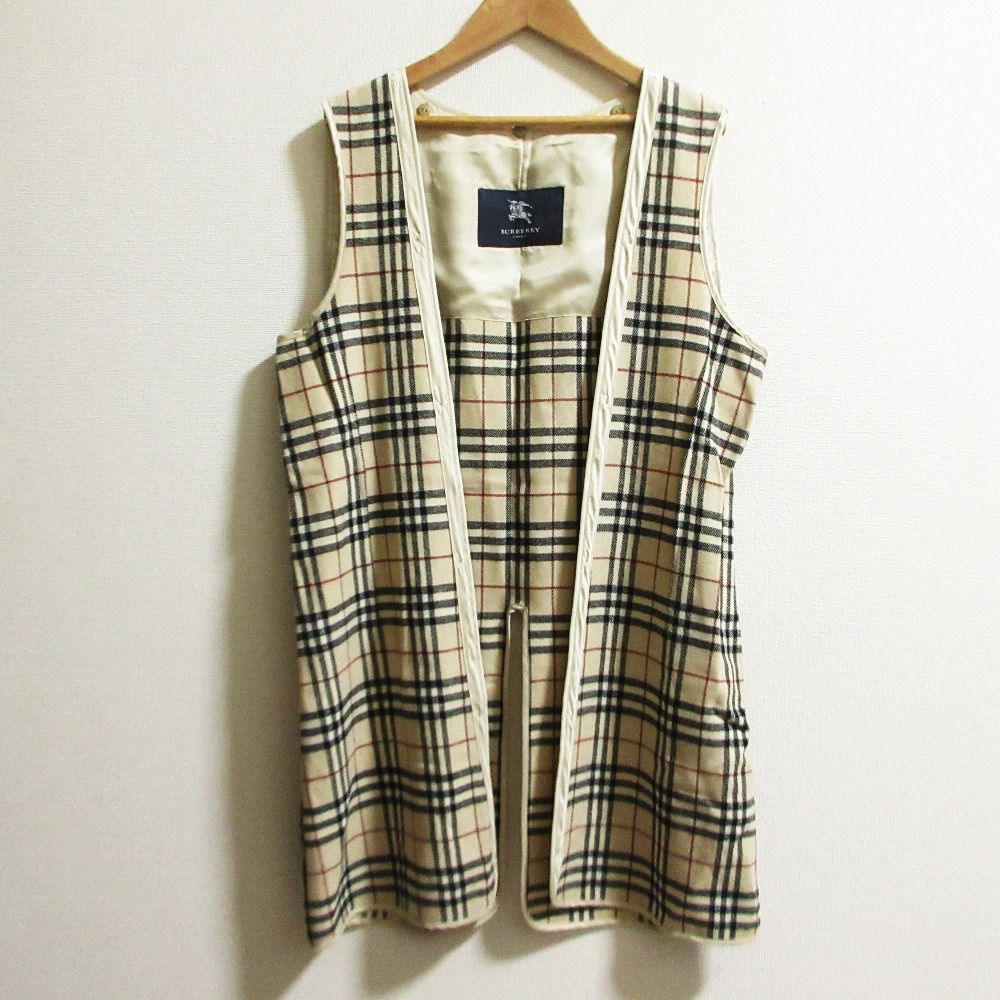 良品 BURBERRY バーバリー ライナーノバチェック ベルト付き トレンチ