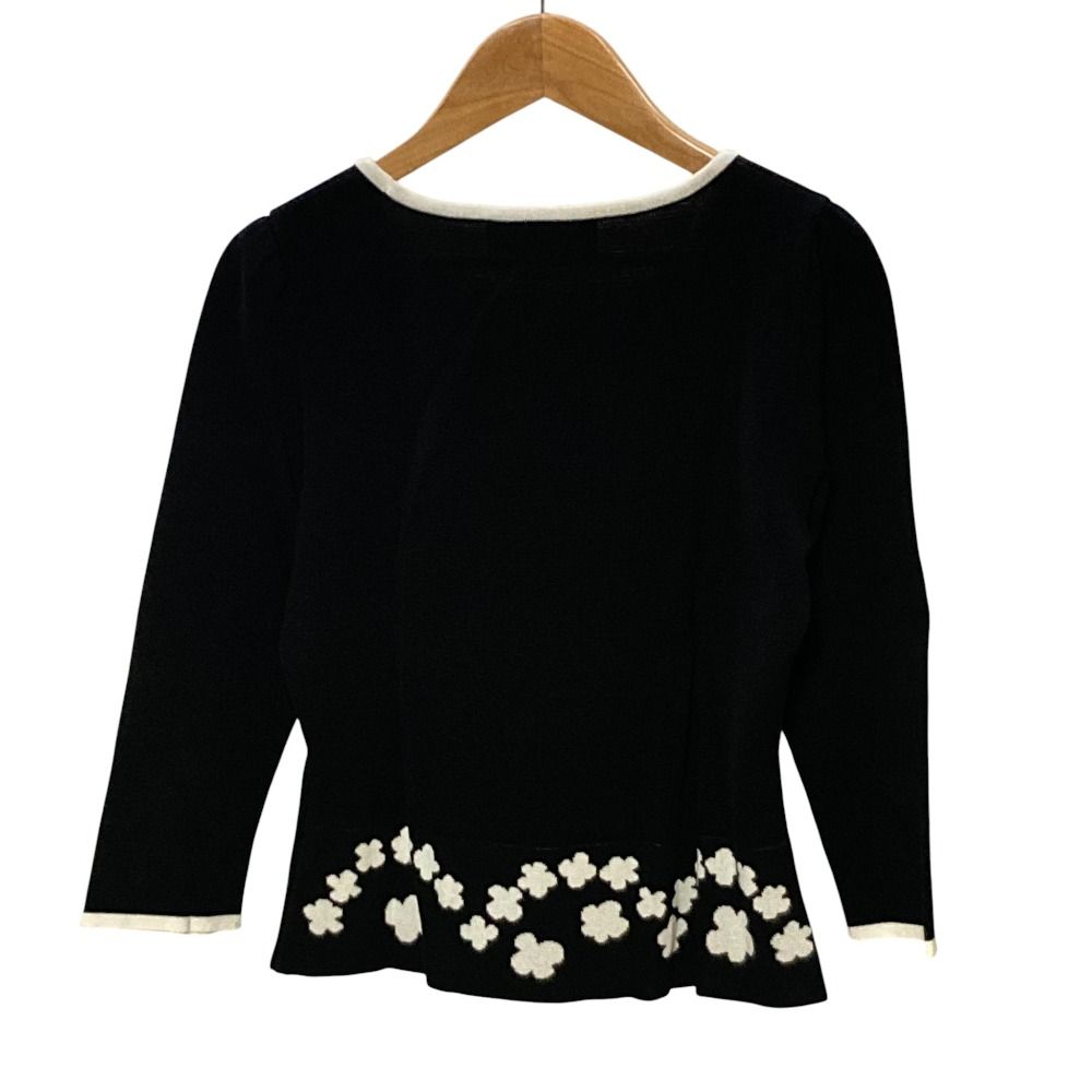 美品 M'SGRACY エムズグレイシー パフスリーブ バイカラーニット