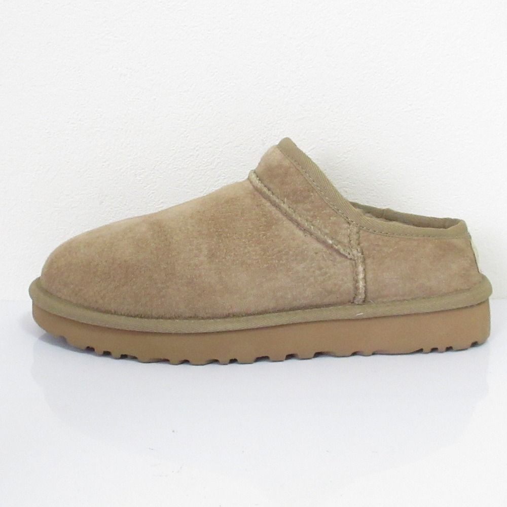 UGG アグ クラシック スリッパ ムートン スリッポンシューズ USA 7 24 cm キャメル レディース 古着