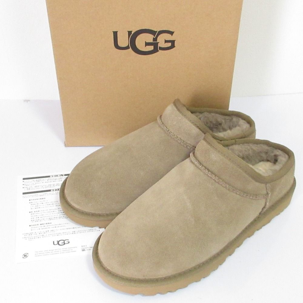 ♥ UGG アグ クラシック スリッパ ムートン スリッポンシューズ USA 8 25 cm キャメル レディース 古着