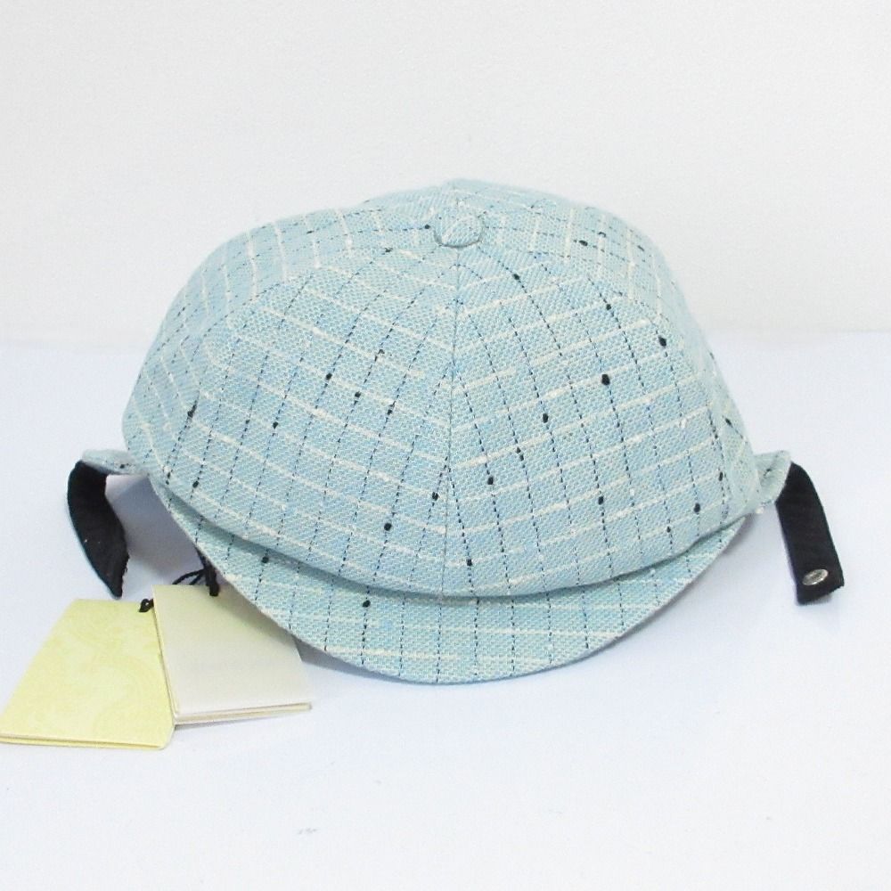 23 AW GUCCI グッチ ダブルG キャップ L 753419 3 HAT 2 Lサイズ ライトブルー レディース 古着