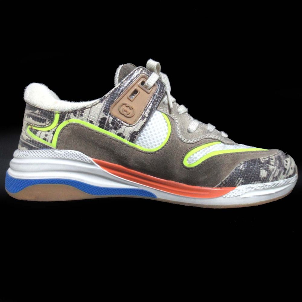 美品 GUCCI グッチ ウルトラスペース USED加工 スニーカー シューズ