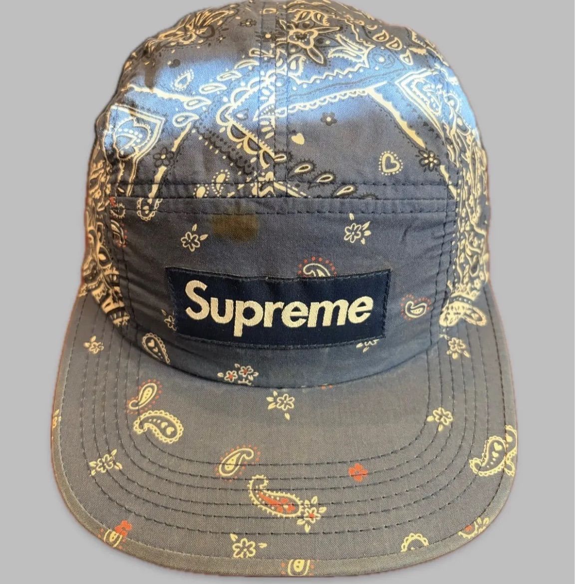 Supreme ペイズリー柄ジェットキャップ - メルカリ
