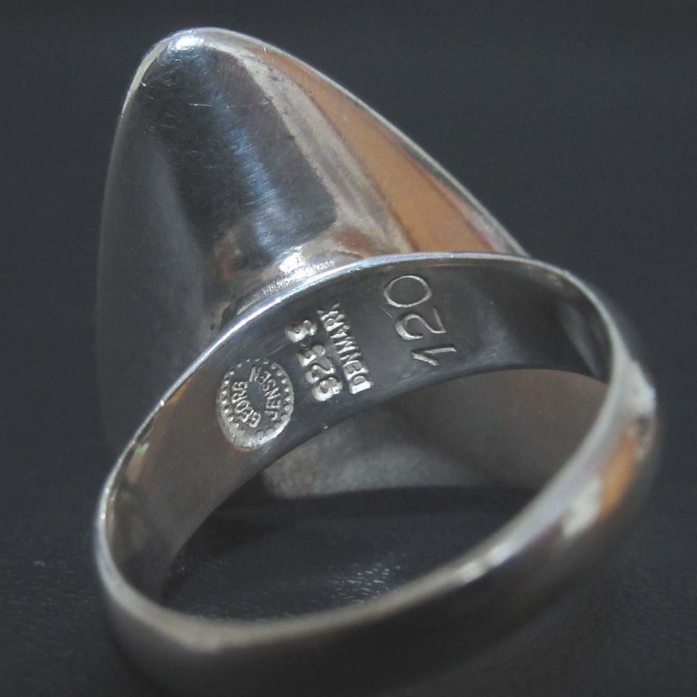 美品 GEORG JENSEN ジョージジェンセン 120 デザインリング 指輪 925SV
