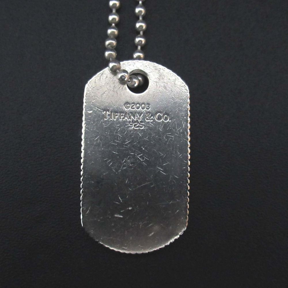 美品 Tiffany&Co ティファニー ドックタグ ボールチェーン ロング