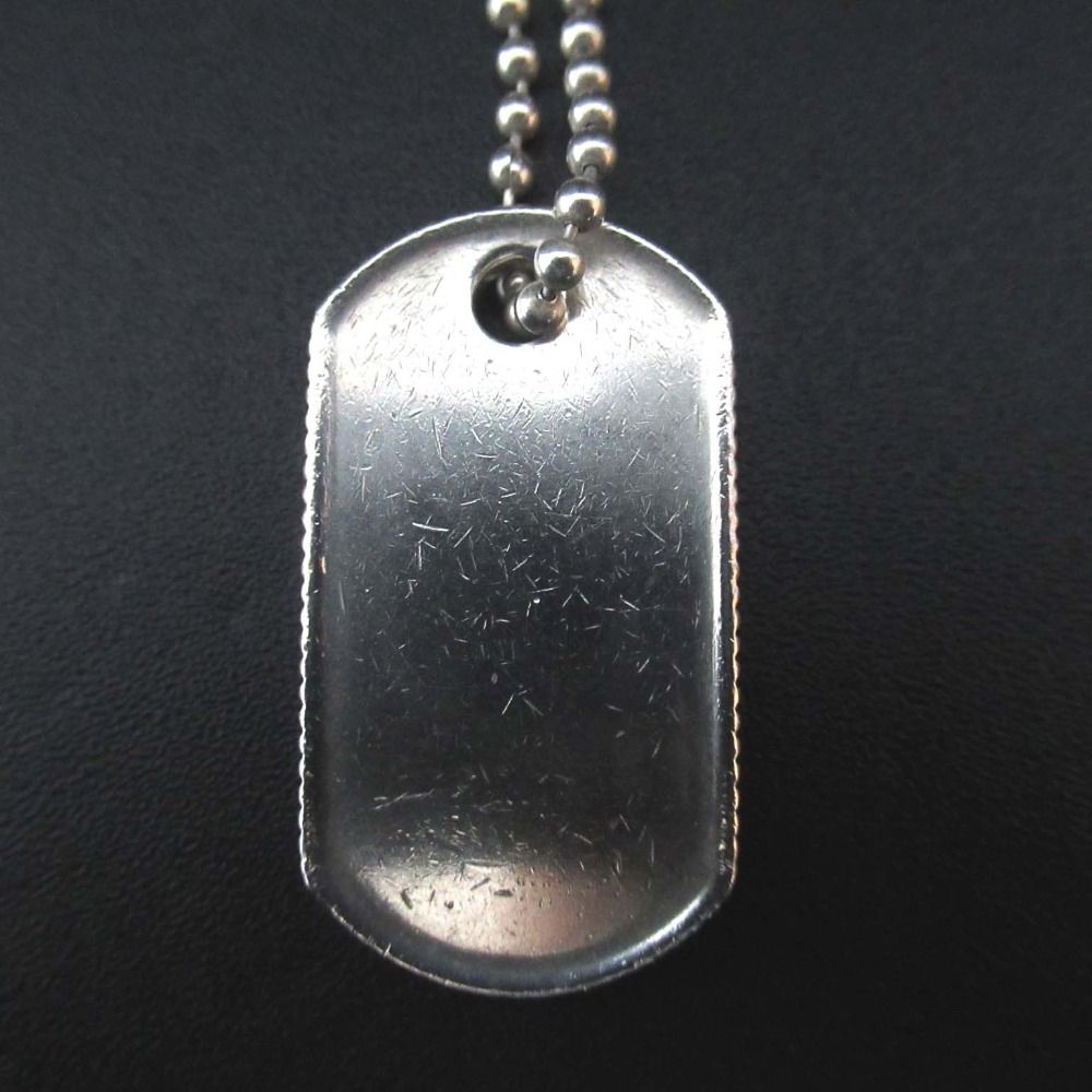 美品 Tiffany&Co ティファニー ドックタグ ボールチェーン ロング