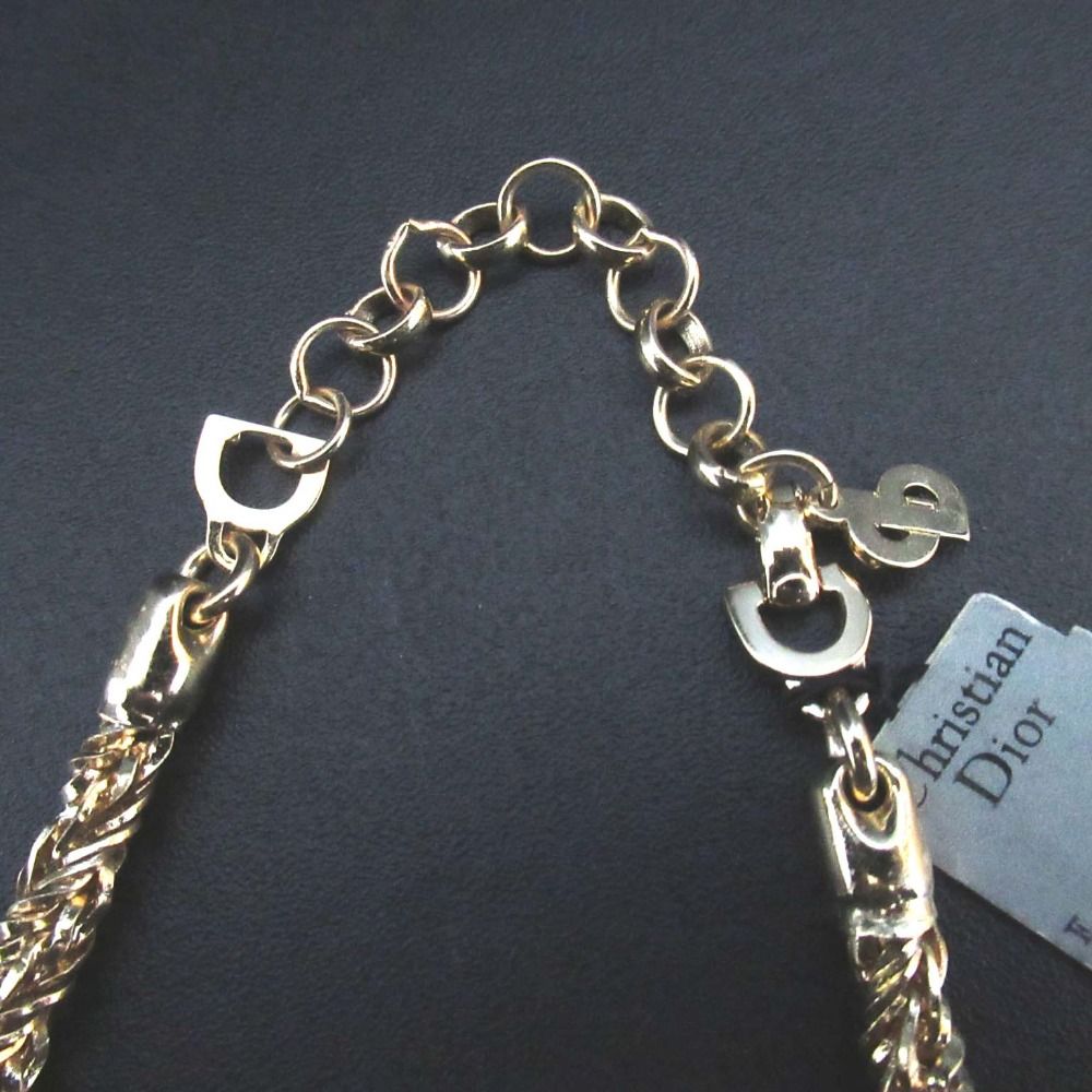 美品 Christian Dior クリスチャンディオール ツイストチェーン