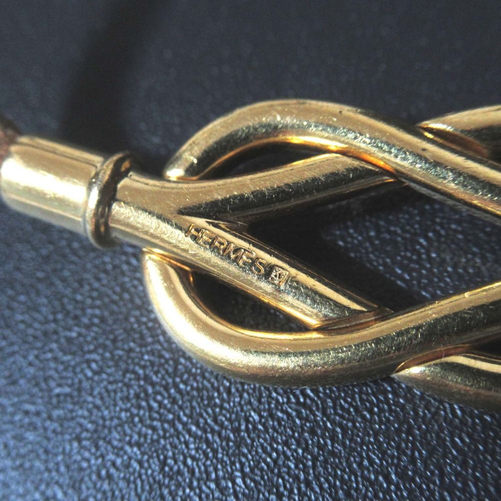 美品 HERMES エルメス ジャンボチョーカー 2連 ブレスレット ブラウン