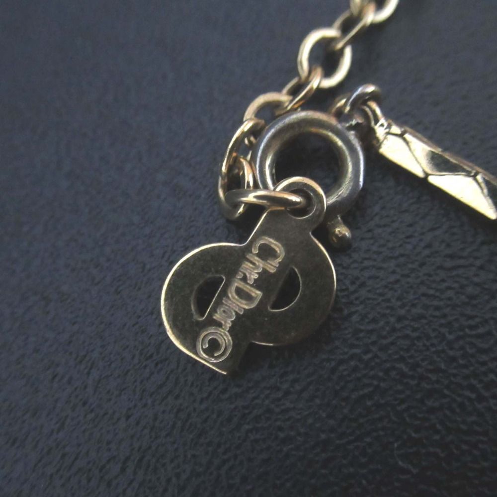 美品 Christian Dior クリスチャンディオール フェイクパール×ライン