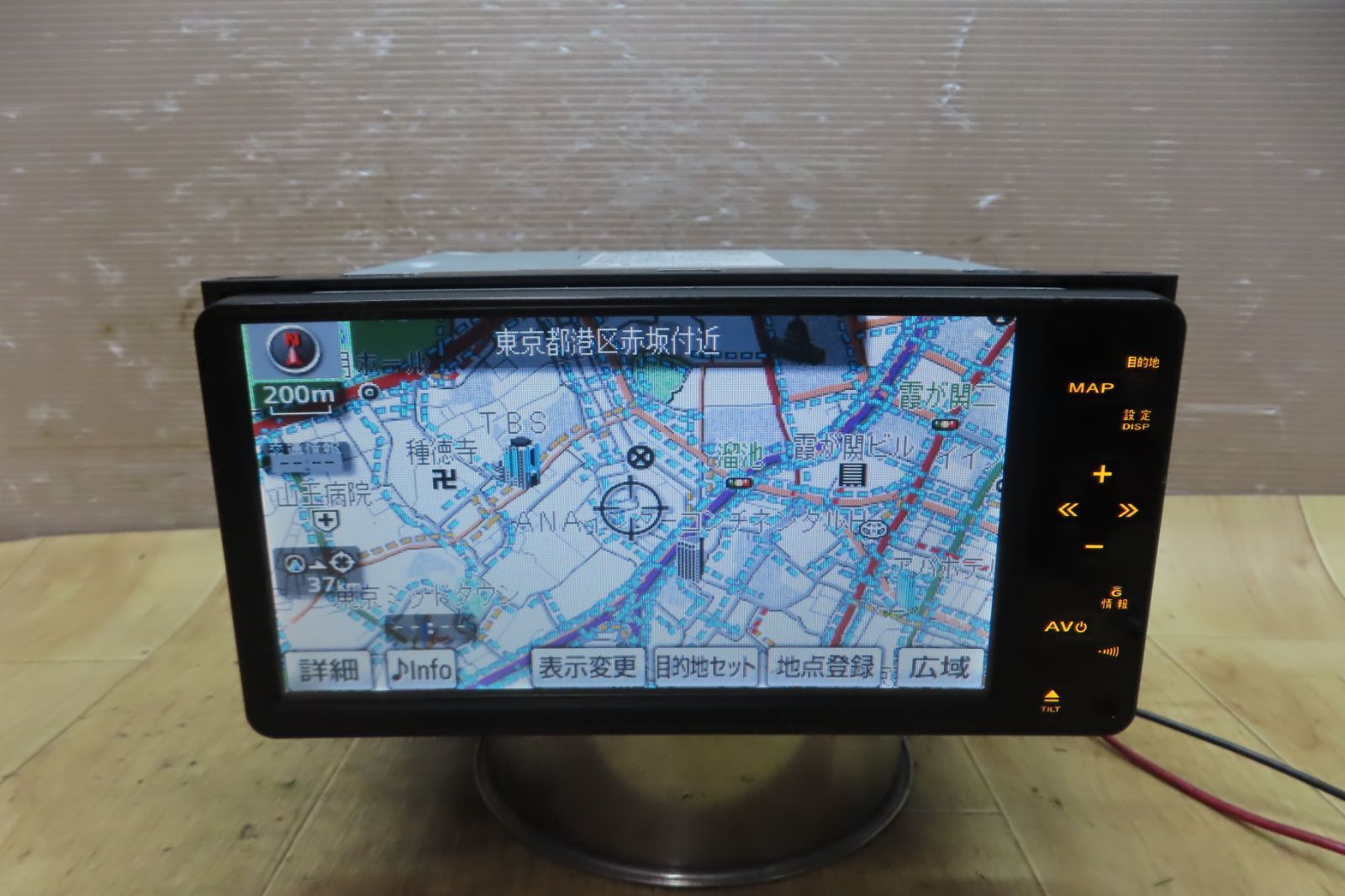 地図2021年 付 F 5017 トヨタ NHDT W 60 G HDDナビ 地デジTVワンセグ内蔵 Bluetooth内蔵 CD DVD再生OK 本体のみ