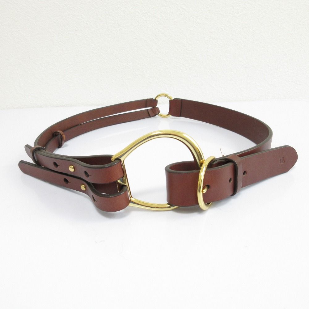 美品 LAUREN RALPH LAUREN ローレンラルフローレン レザーベルト