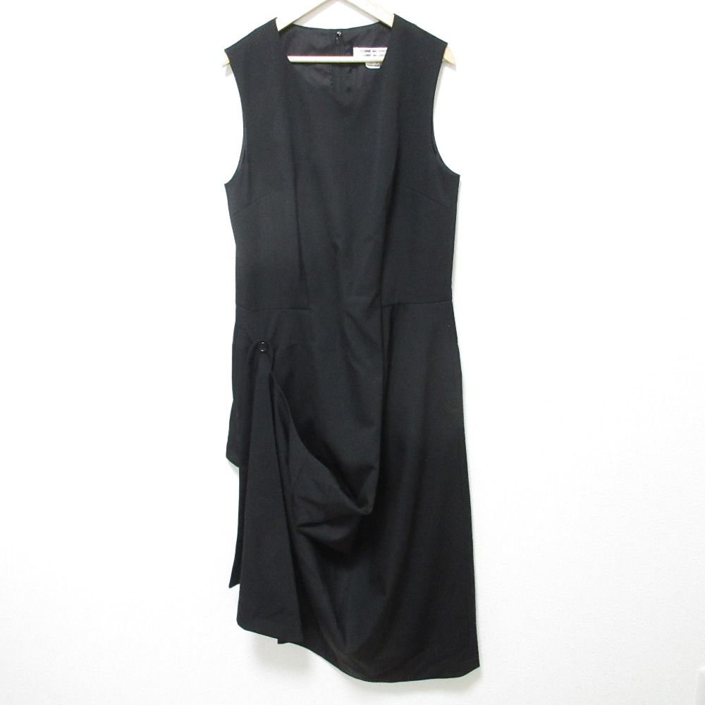 AD 2025 COMME des GARCONS コムデギャルソン コムコム ノースリーブ ワンピース RL-A 001 サイズS ブラック レディース 古着