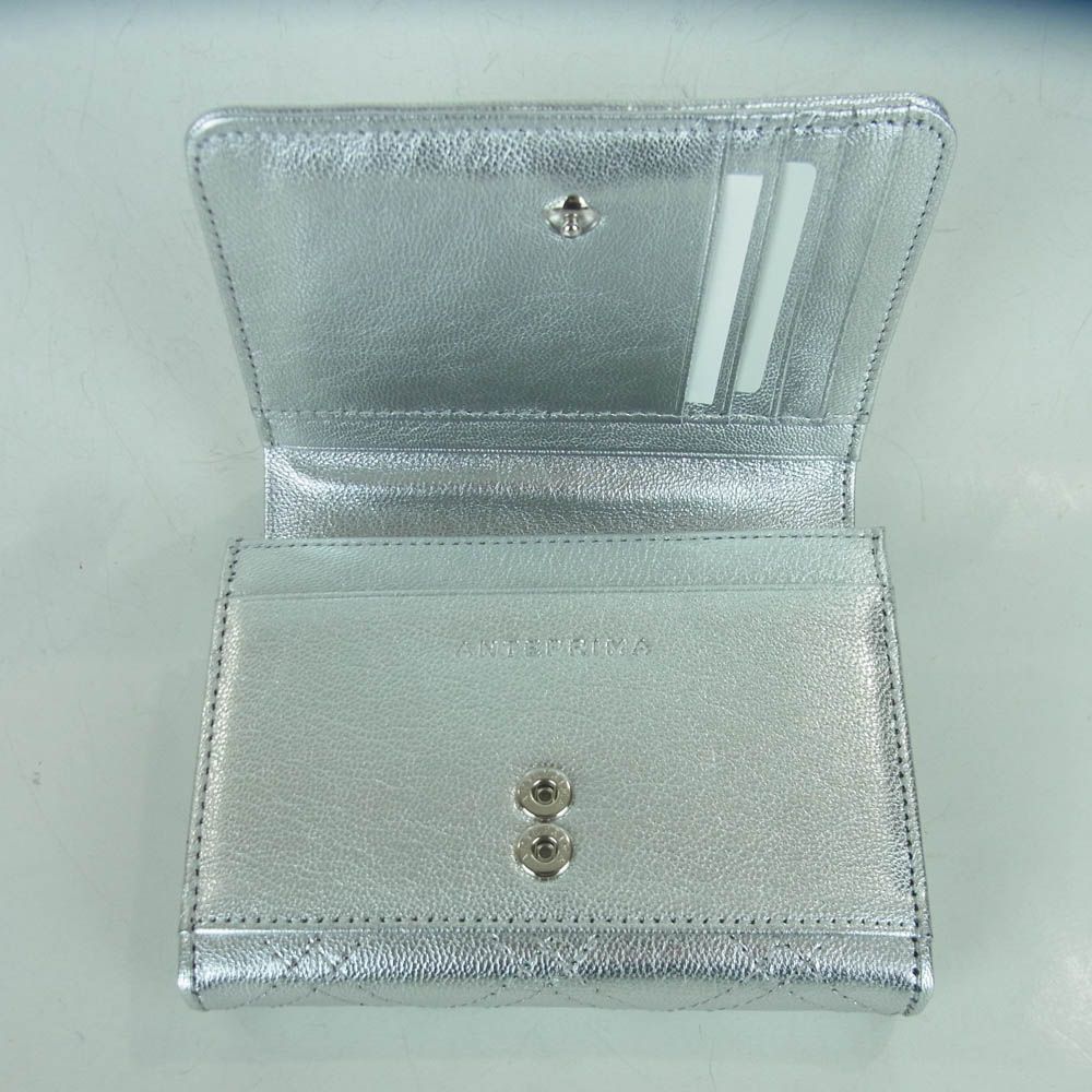 アンテプリマ ディアマンテ 二つ折り財布　シルバー ディアマンテ/ウォレット/シルバー ｜ 【公式】アンテプリマ