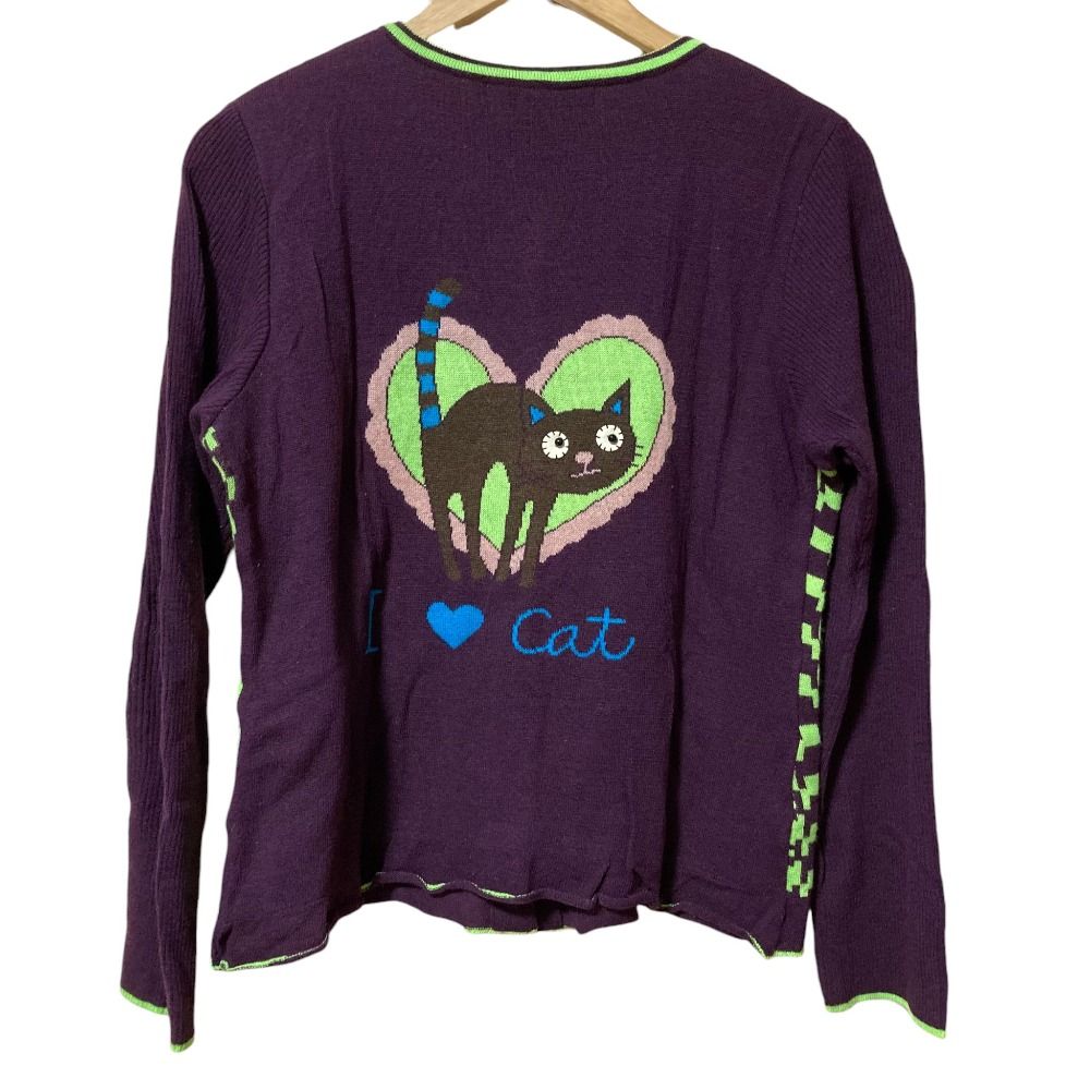 良品 OLLEBOREBLA アルベロベロ オレボレブラ I love cat ニット