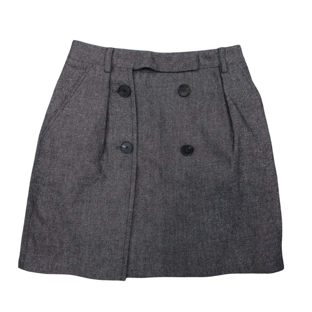 21 aw Christian Dior クリスチャンディオール カナージュキルティング 中綿ライナー ひざ丈 スカート 38 グレー レディース 古着