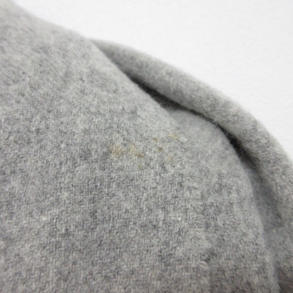 Acne Studios グレー ミント フリンジマフラー 良品 Acne Studios アクネストゥディオズ ウール フリンジ マフラー