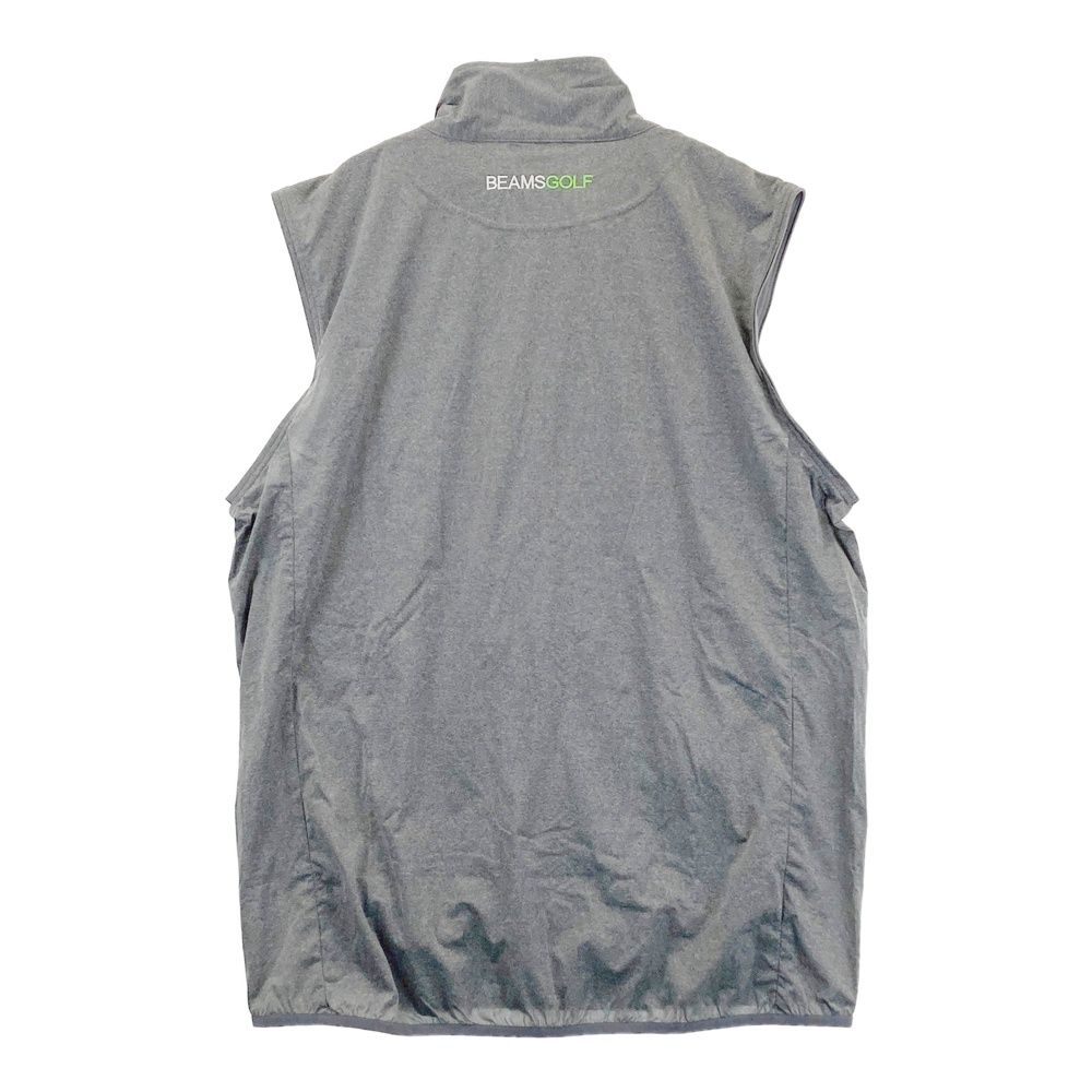 BEAMS GOLF ベスト XL グレー サイズ：XL BEAMS GOLF ビームスゴルフ ジップベスト グレー系