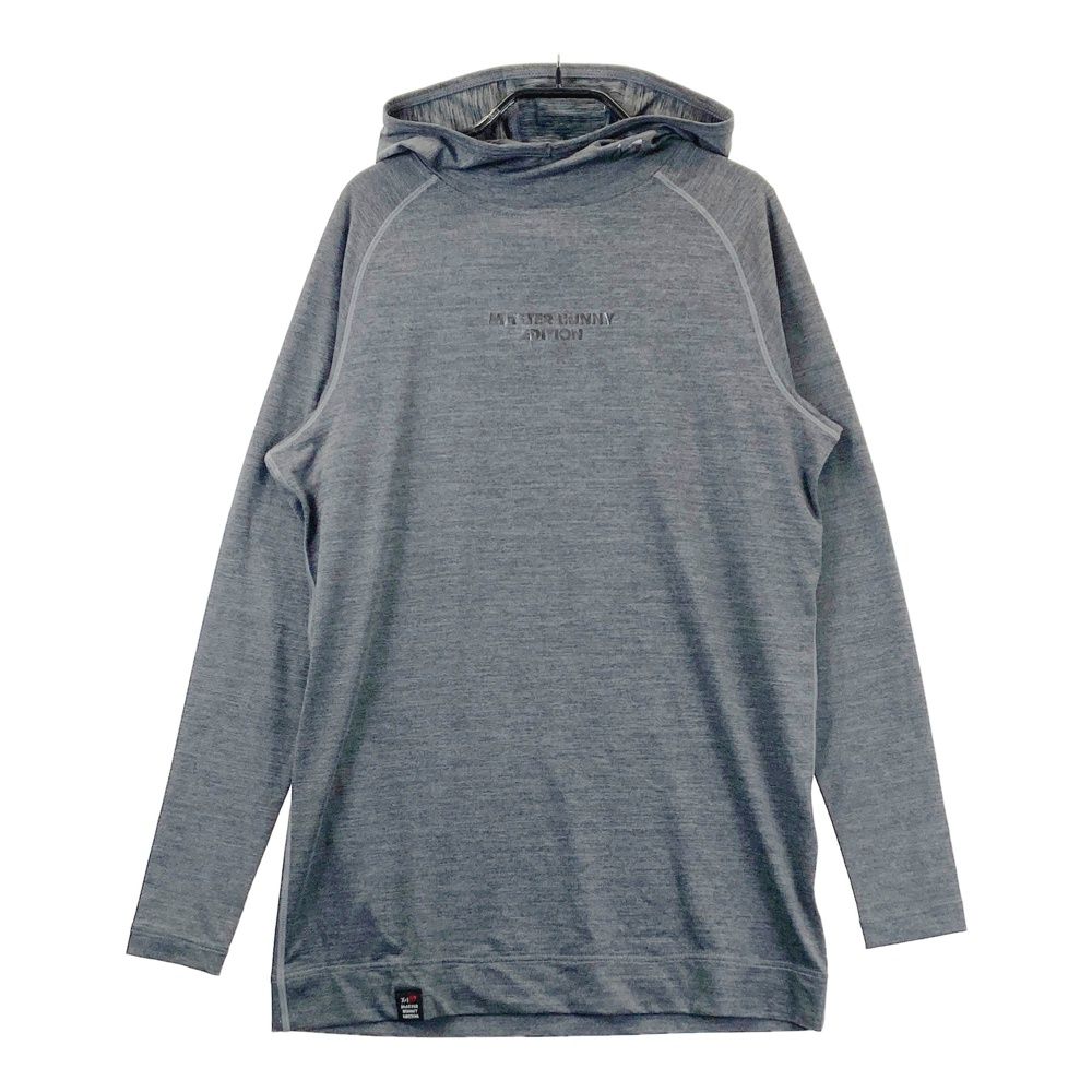 サイズ 5 MASTER BUNNY EDITION マスターバニーエディション フード付 長袖Tシャツ グレー系 ゴルフウェア メンズ ストスト