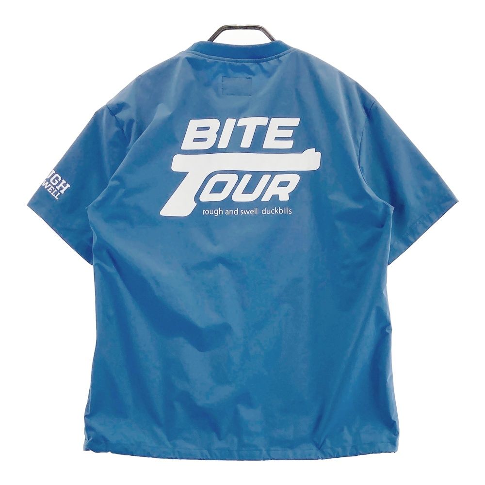 サイズ S ROUGH-SWELL ラフアンドスウェル 半袖ブルゾン ジャケット ブルー系 ゴルフウェア メンズ ストスト