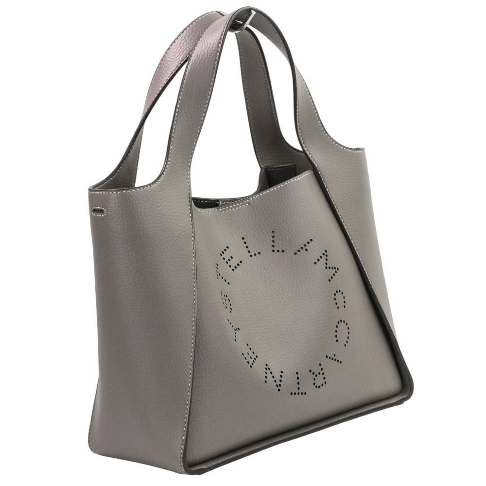 未使用/保存袋付 ステラマッカートニー 2way ショルダーバッグ パンチング 美品】 ステラマッカートニー パンチングロゴ 2way トートバッグ