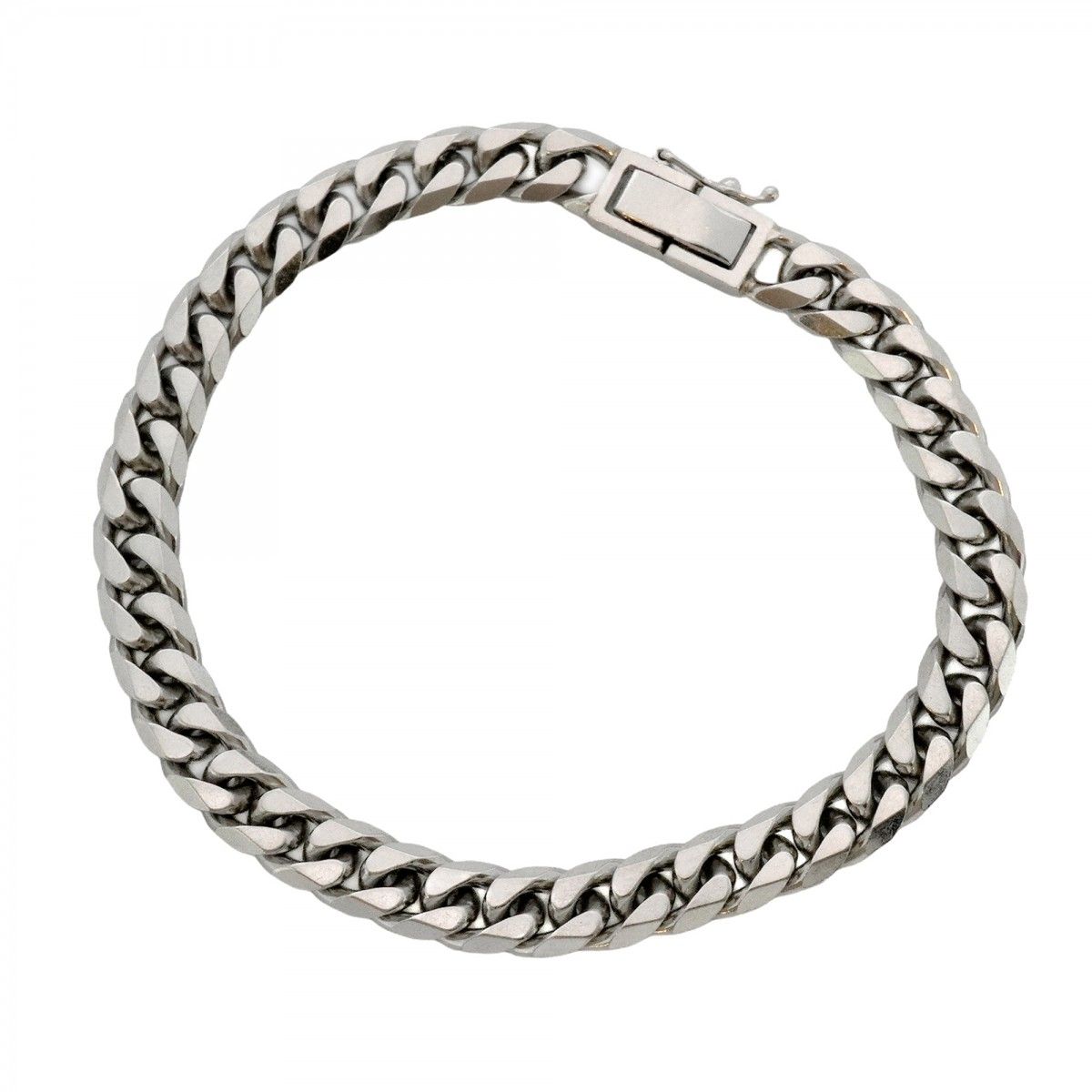 5 kho 079 喜平 ブレスレット Pt 850 プラチナ 8面 シングル 18 7 cm 30 8 g キヘイ メンズ レディース ユニセックス