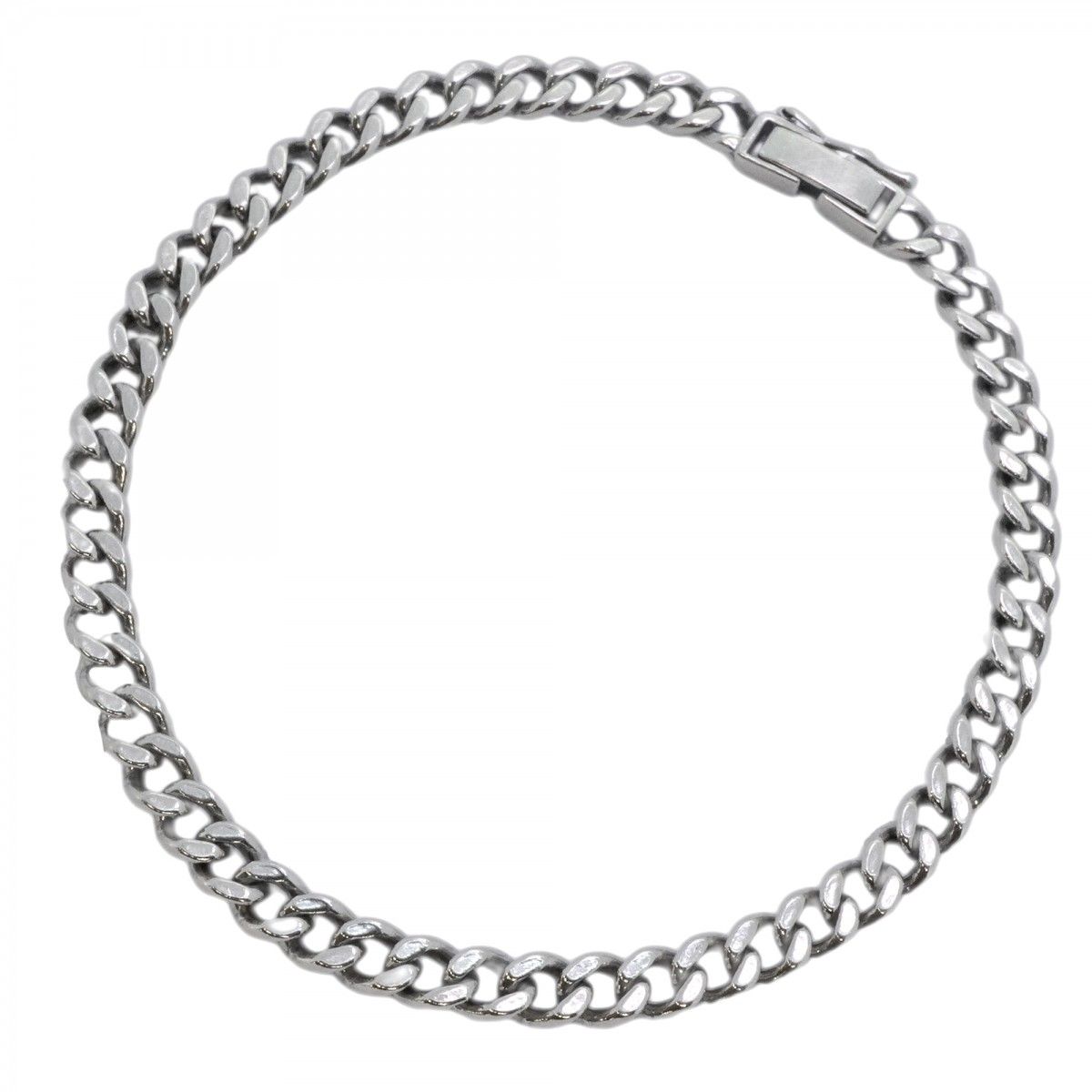 5 khp 011 喜平 ブレスレット Pt 850 プラチナ 2面 シングル 20.7 cm 19.4 g キヘイ メンズ レディース ユニセックス