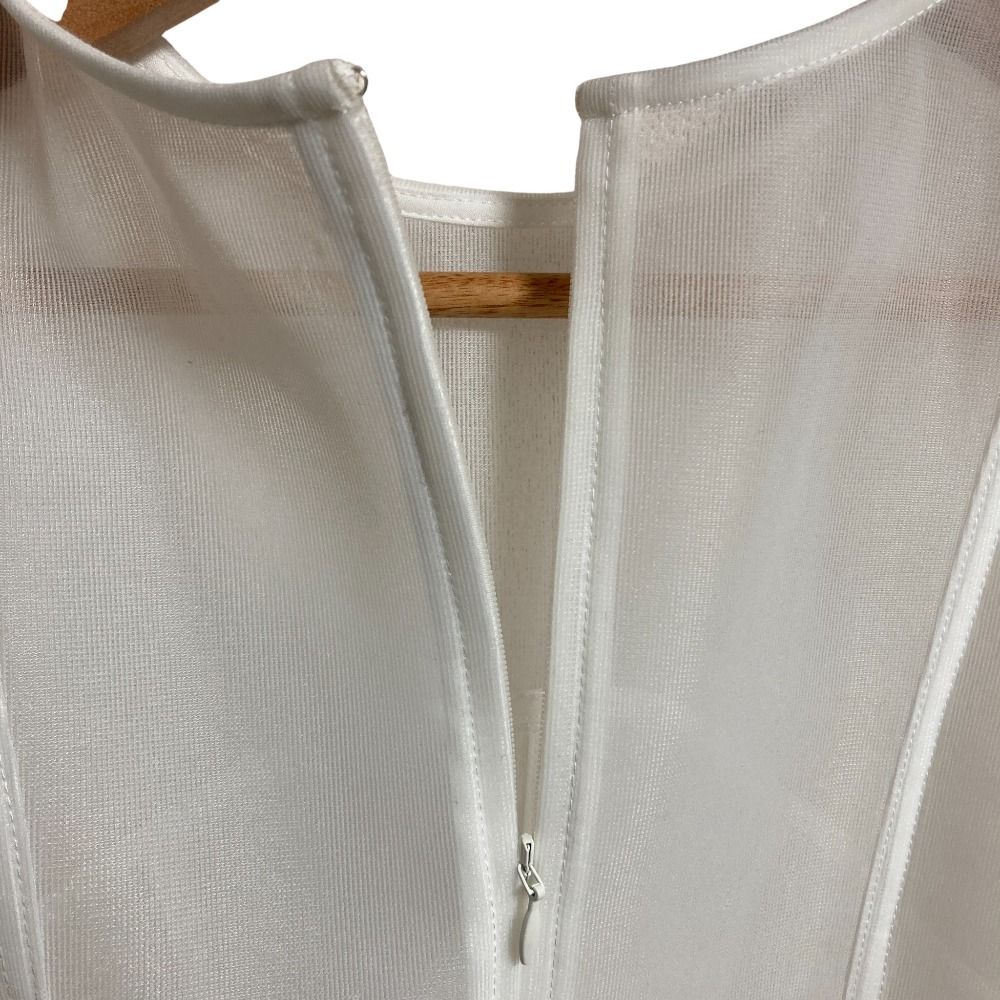 美品 25SS Ameri アメリ SHEER CARDBOARD PUFF SHOULDER TOP 半袖 