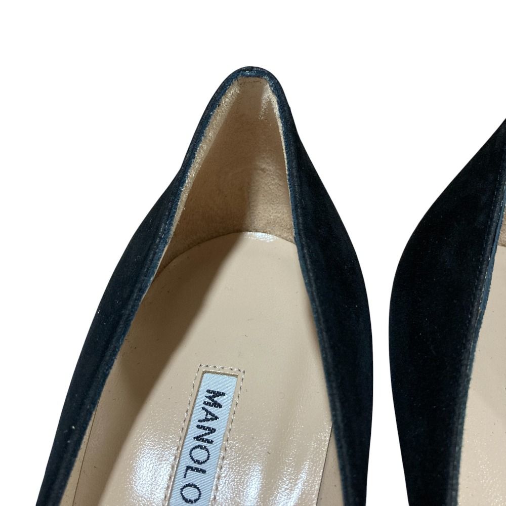 未使用 Manolo Blahnik マノロブラニク BB90 スエード ポインテッド