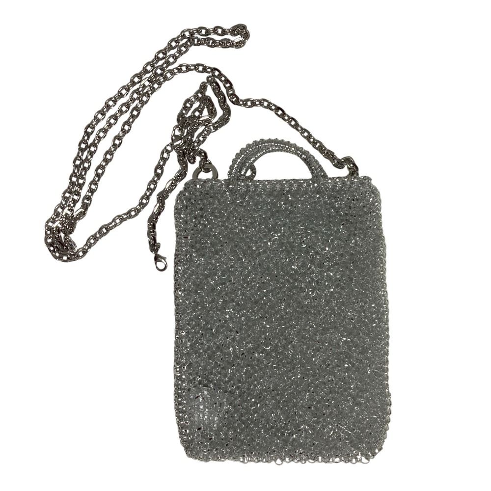 アンテプリマ 2 スモール ショルダーバッグ シルバーグレー レディース 古着