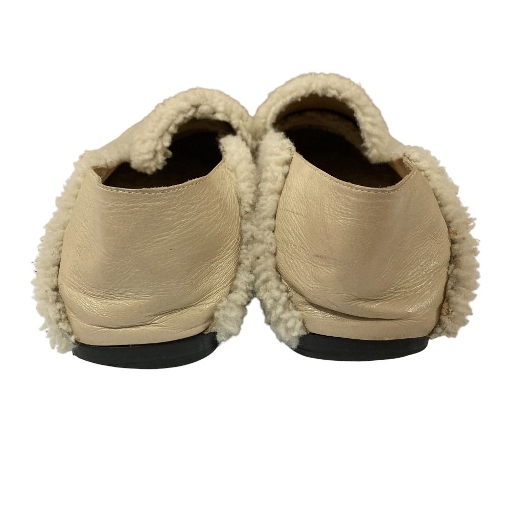 美品 sergio rossi セルジオロッシ sr1 フラット スリッパ ムートン