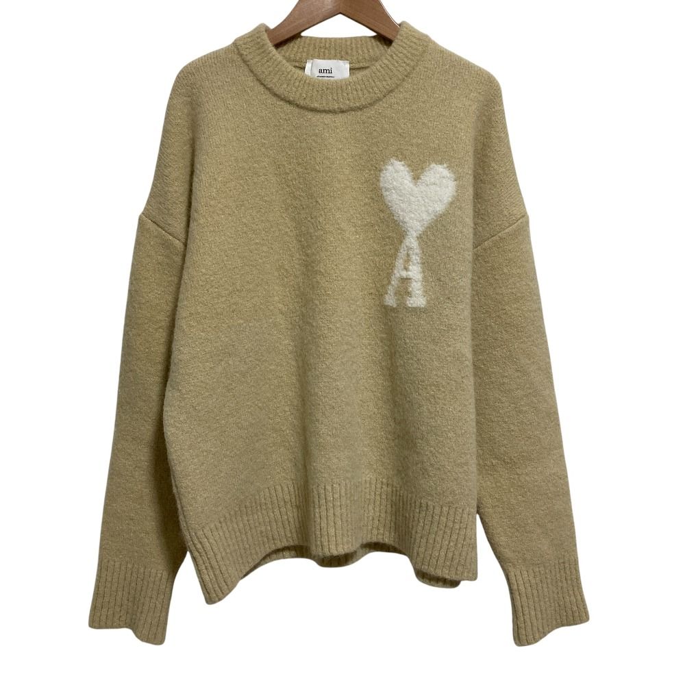 美品 ami Paris アミパリ Ami de Coeur アルパカ セーター ベージュ