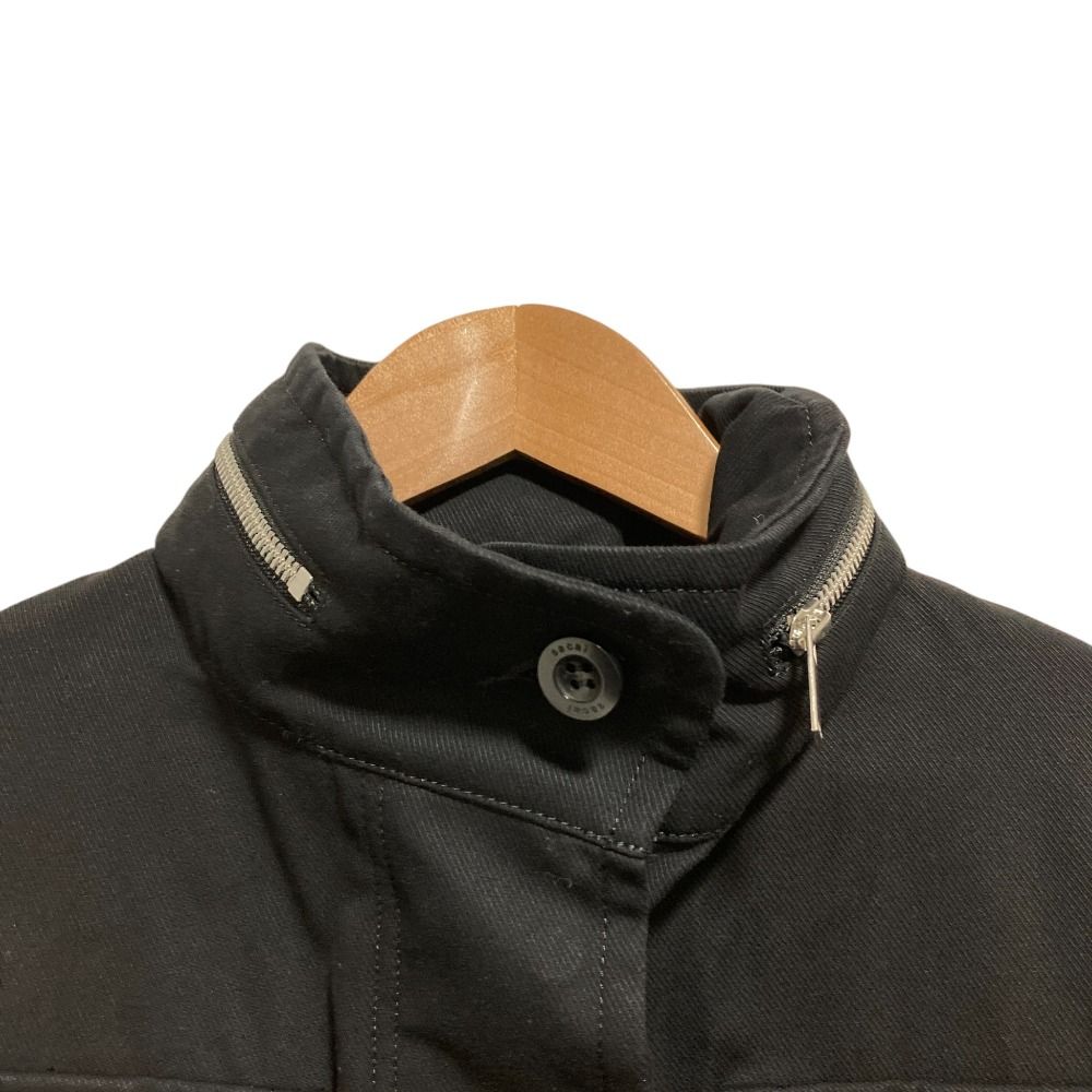 美品 sacai サカイ Fabric Combo Jacket ニットドッキング M-65タイプ