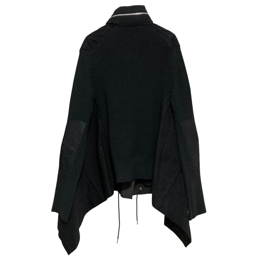 美品 sacai サカイ Fabric Combo Jacket ニットドッキング M-65タイプ