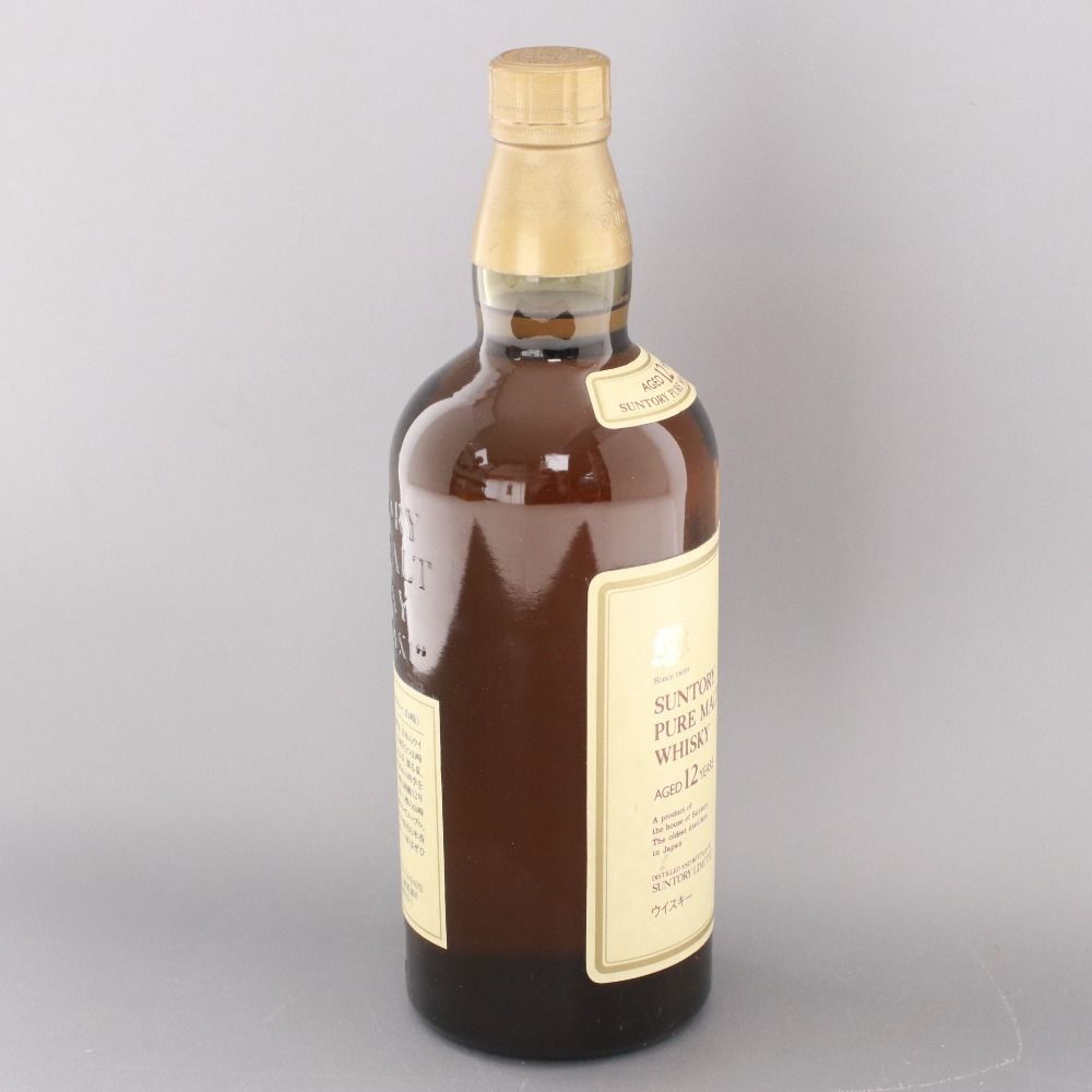 □ 酒 サントリー 山崎12年 ピュアモルト ウイスキー 750ml 43％ 木