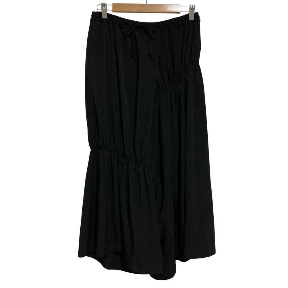 Y s ワイズ ヨウジヤマモト イージーウエスト アシンメトリーサルエルパンツ size 1 ブラック レディース 古着