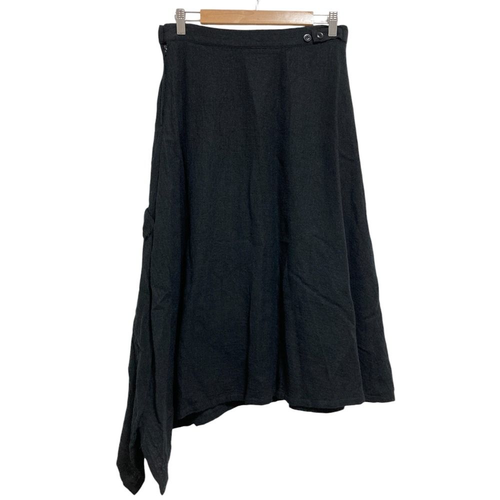 美品 Y's ワイズ ヨウジヤマモト アシメデザイン ウールロングスカート