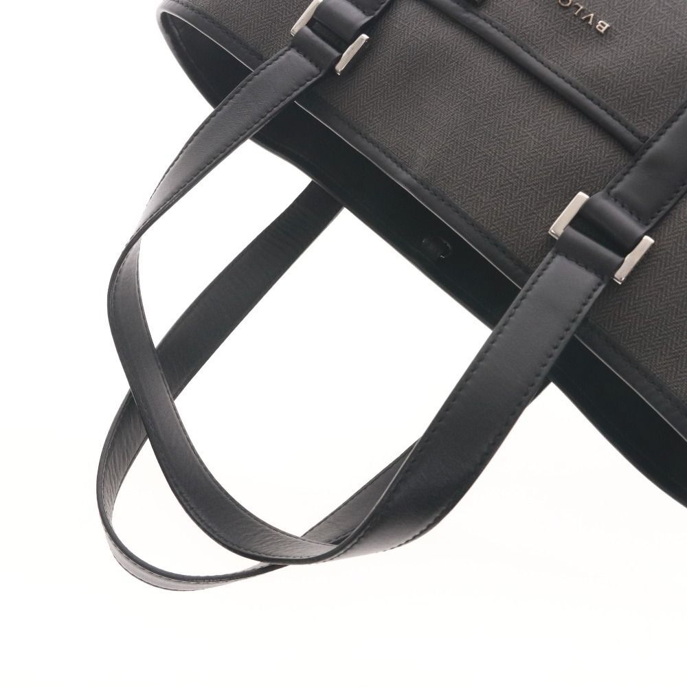 □ ブルガリ トートバッグ 鞄 ウィークエンド PVCキャンバス レザー