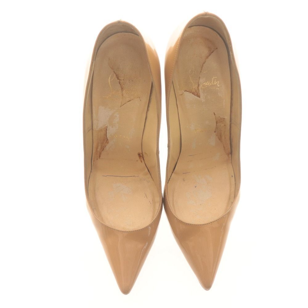 □ クリスチャンルブタン パンプス 靴 ケイト 100mm エナメル