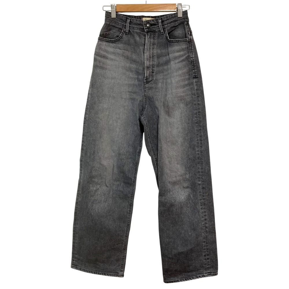 YANUK ヤヌーク JOAN Loose Straight デニムパンツ ジーンズ サイズ24 グレー レディース 古着