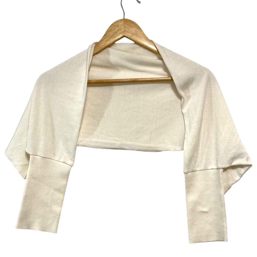 美品 FOXEY フォクシー シルクニット カーディガン ボレロ 40748 オフ