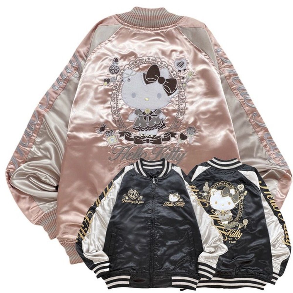 ハローキティ リバーシブルスカジャン 長袖 サンリオ HELLO KITTY hk 1853-33