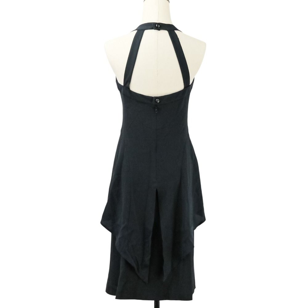 美品 05P CHANEL シャネル シルク ココマークボタン アシンメトリー