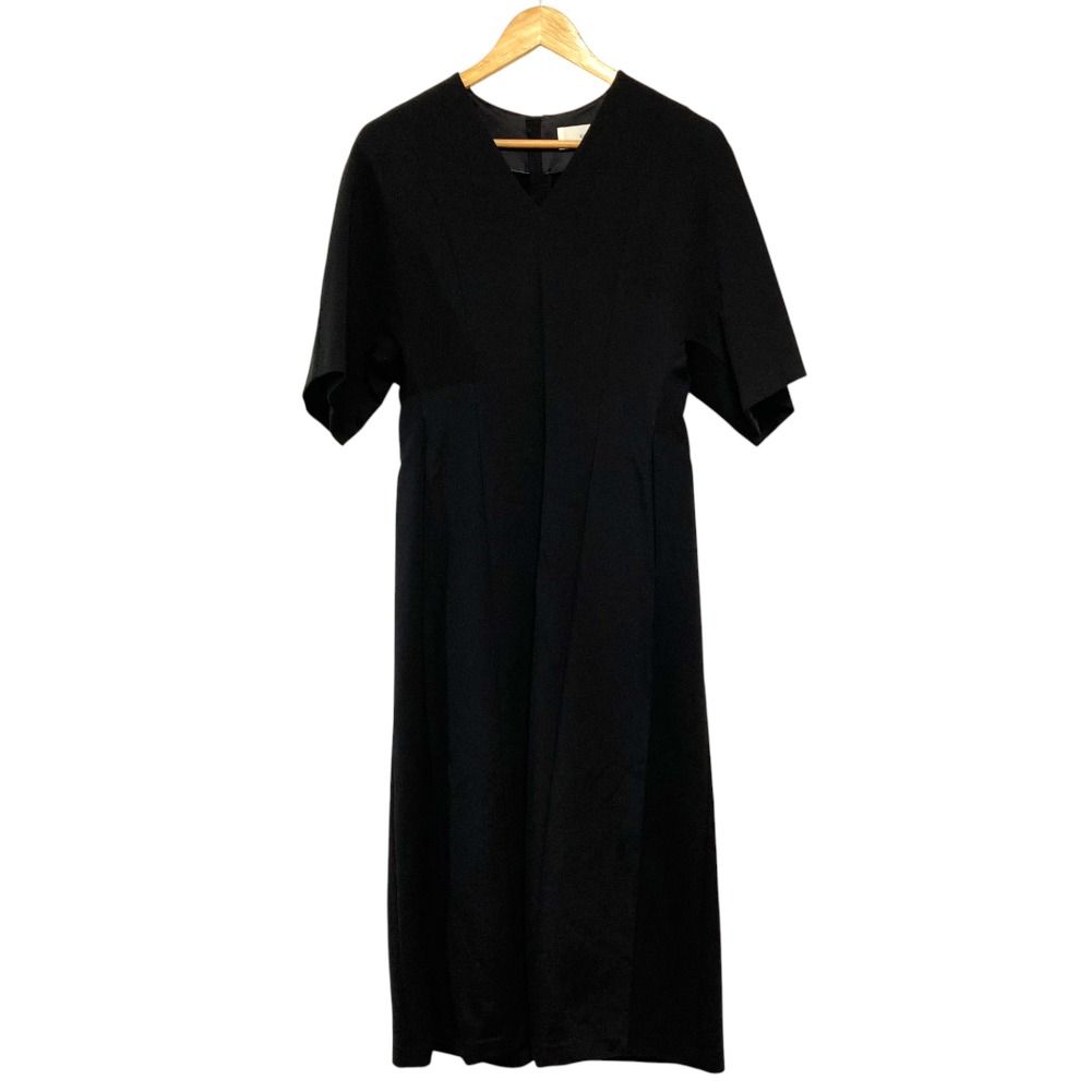 CYCLAS シクラス Vネックワンピース R 04-57002 サイズ34 ブラック レディース 古着