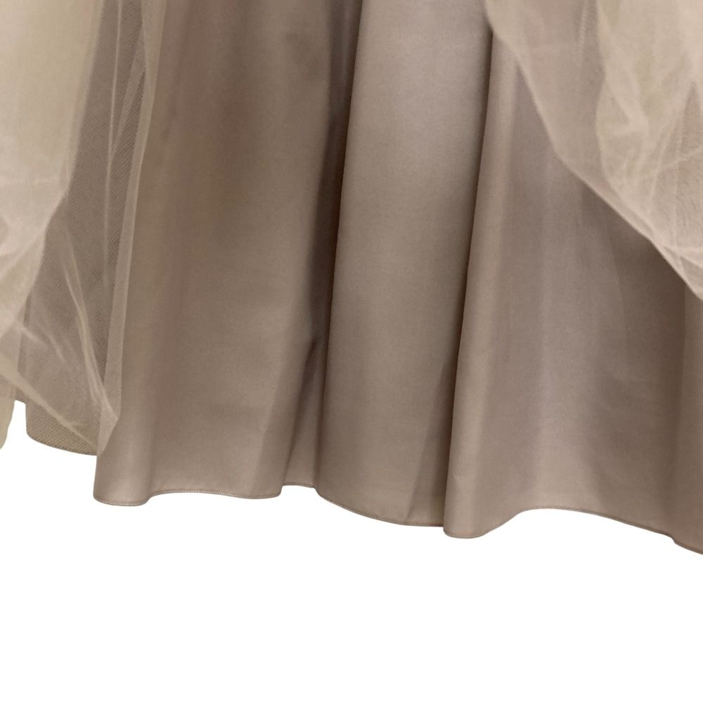 【美品】FOXEY✨フレアスカート チュール【40】ベージュ 良品 FOXEY フォクシー 2022年モデル Annette チュールフレアスカート