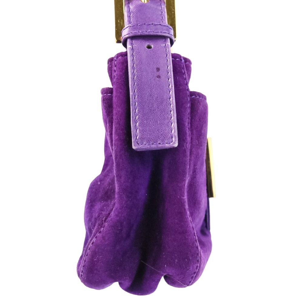 FENDI フェンディ スエード レザーハンドル ハンドバッグ アクセサリー