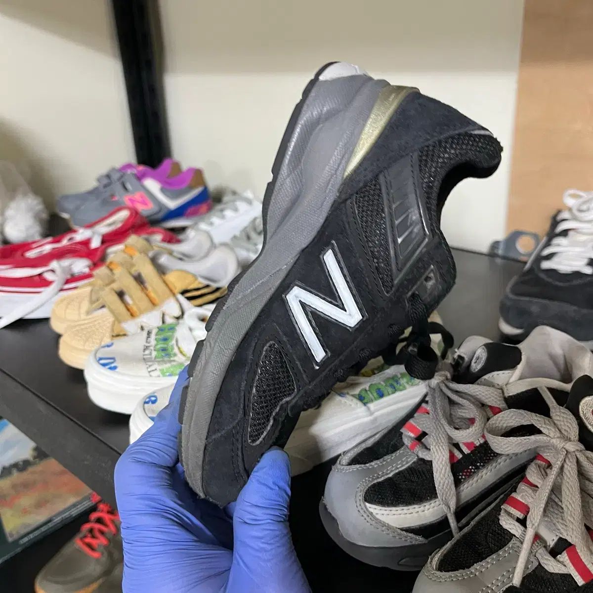 ニュー ンス 990 v 5 ブラック スニーカー 175